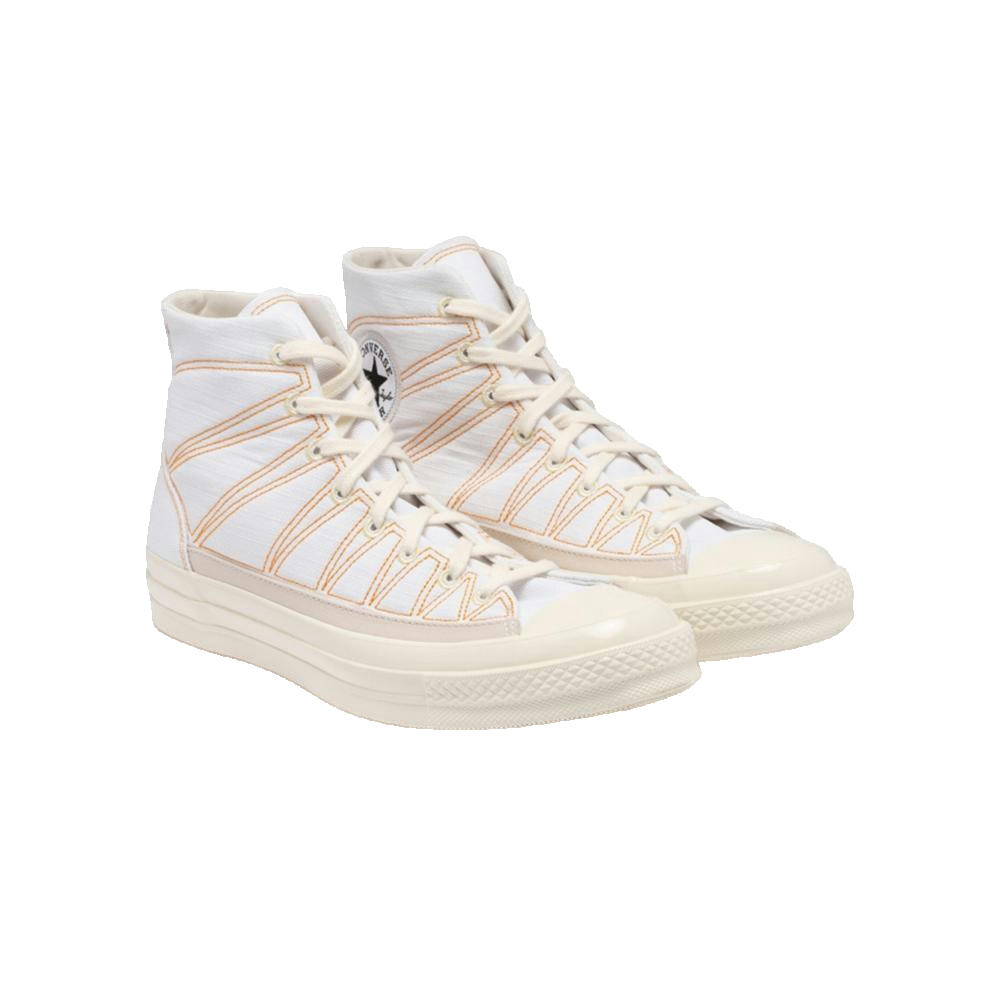 Chaussures Femmes Converse Chuck 70 Hi C.G Blanc 2/3