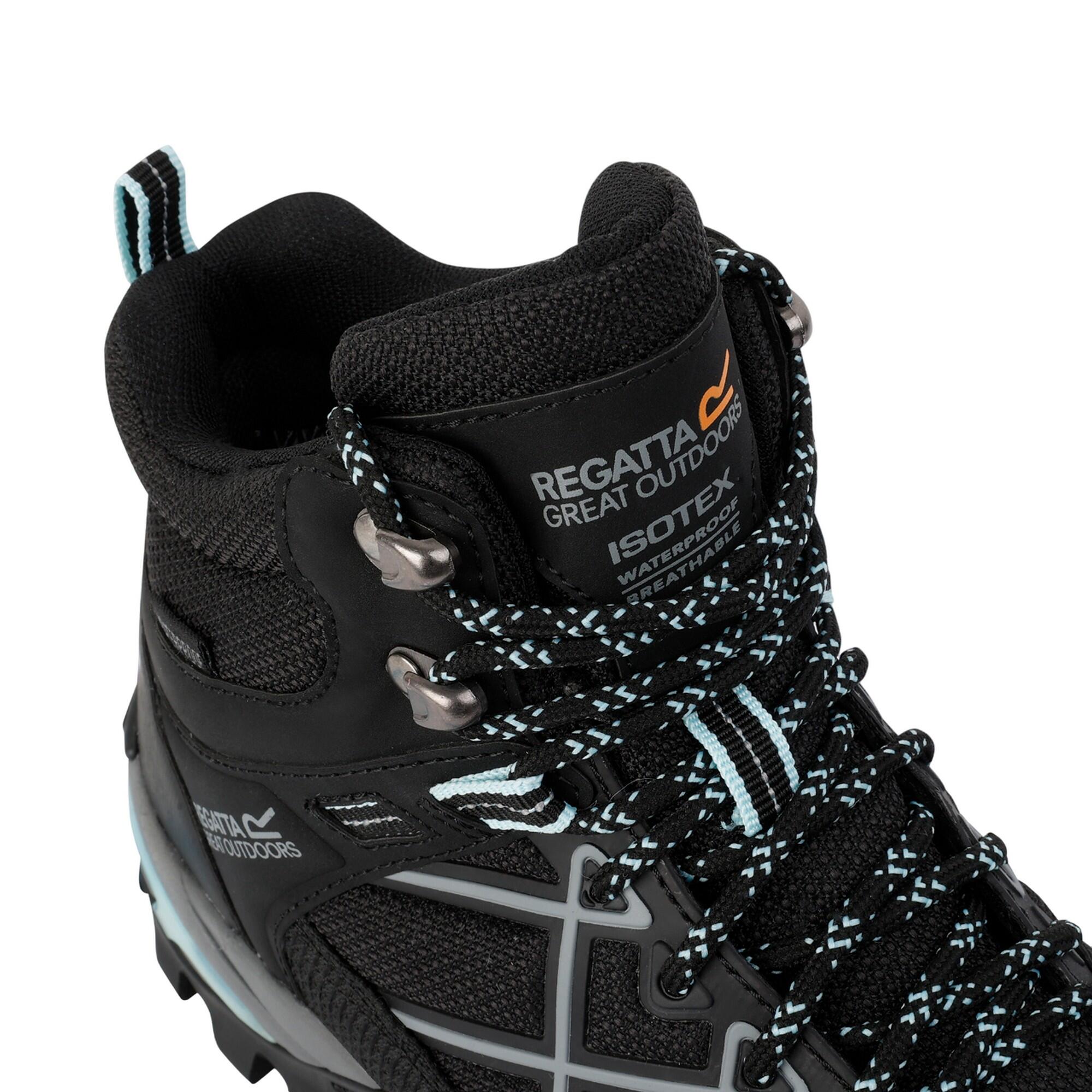 Bottines De Marche SAMARIS Femme (Noir / Turquoise Délavé) 4/5