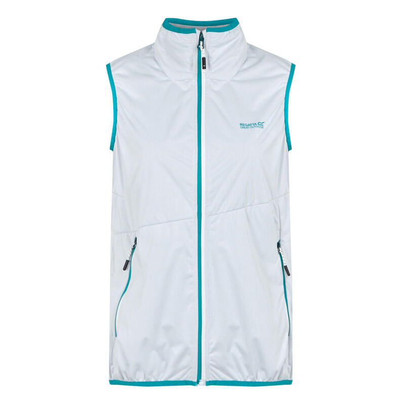 Veste Sans Manches Femme (Blanc / Bleu Tahoe)