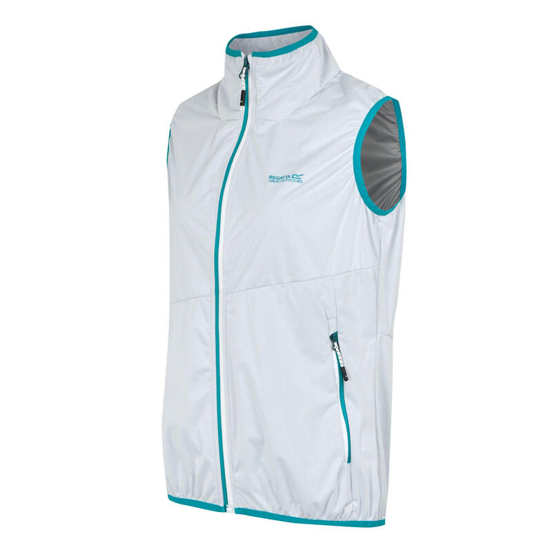 Dames Bodywarmer (Wit/Tahoe Blauw)