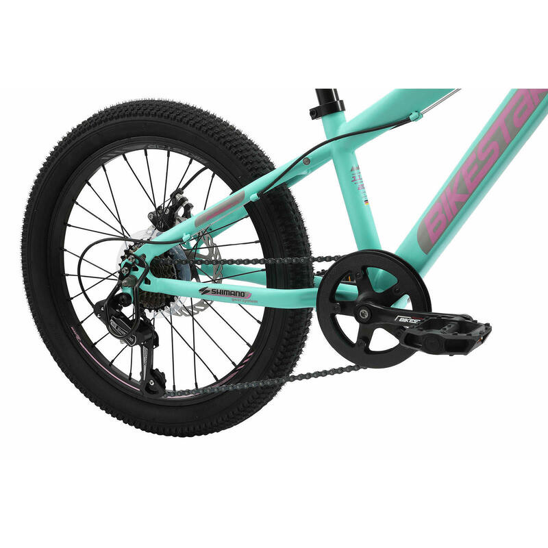 VTT 20" vélo enfant 6 ans, semi-rigide, 21 vitesses, frein à disque