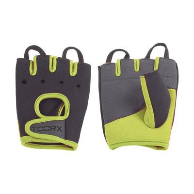 Fitnesshandschoenen - neopreen - zwart/groen - maat: m