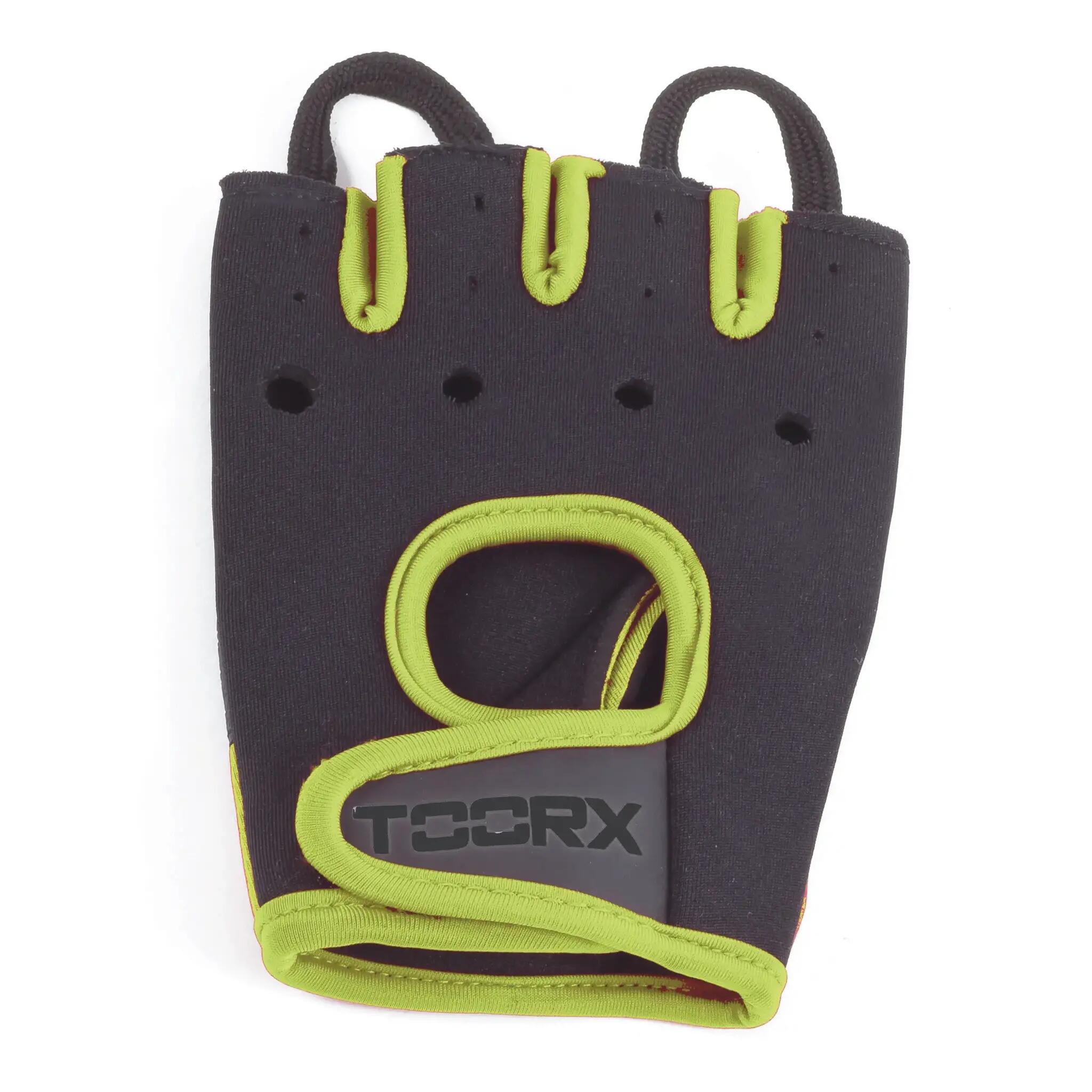 Fitnesshandschoenen - Neopreen - Zwart/Groen - Maat: XL 3/5