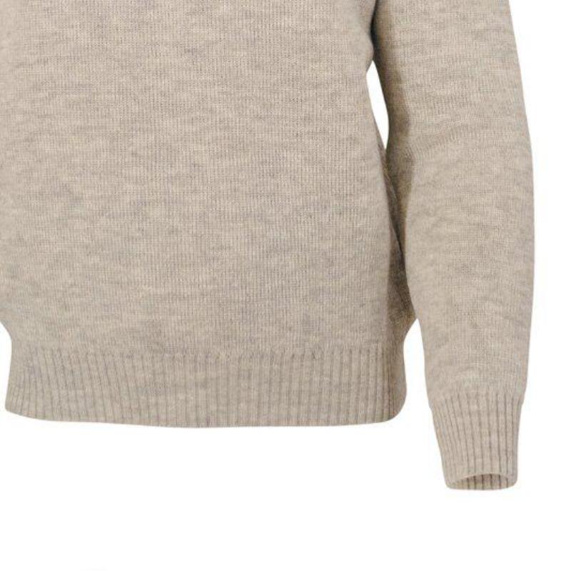 Trui NLS Elm Birch half zip - 100% zuivere ongeverfde wol 5/5