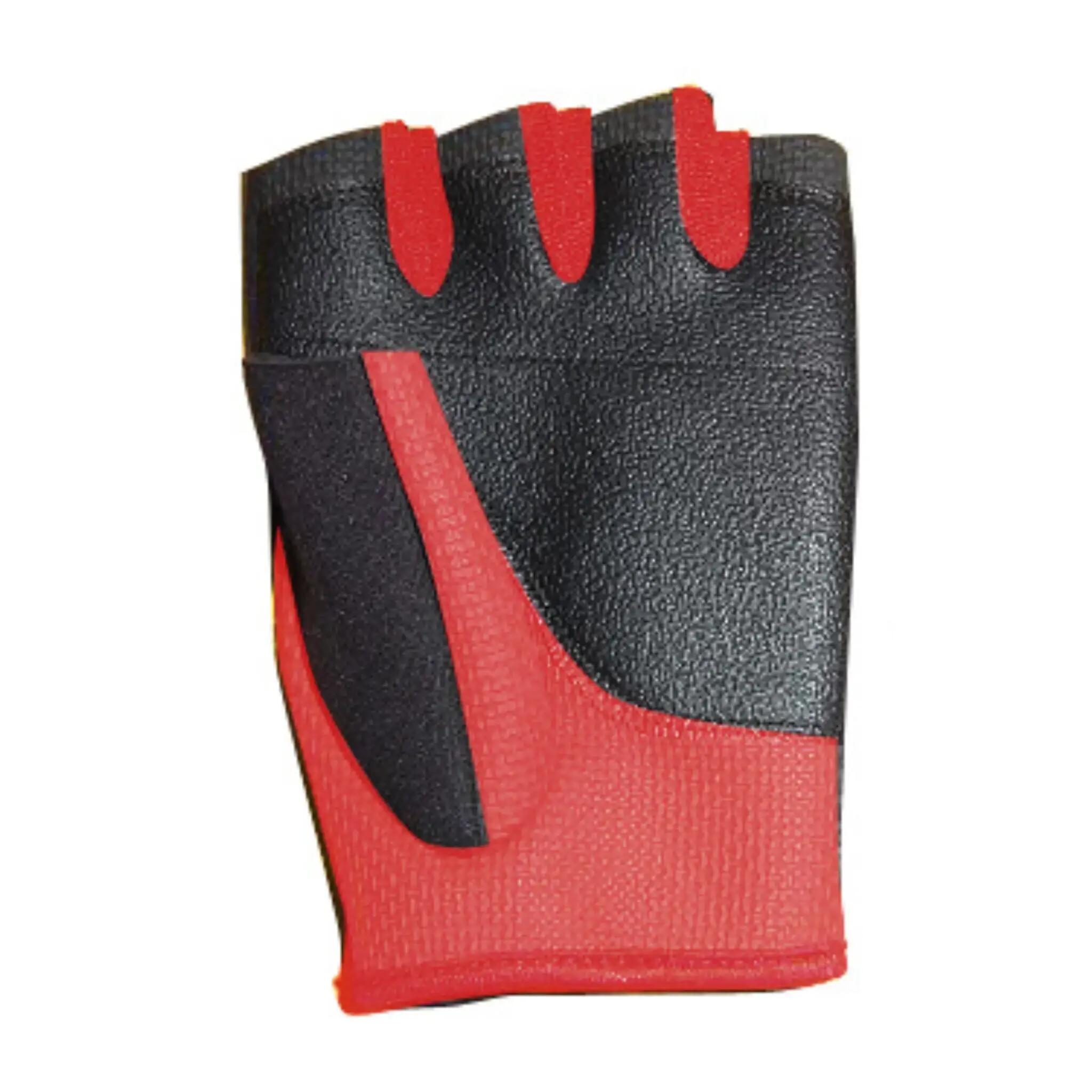 Gants de fitness - Cuir - Rouge - Größe: L 3/3