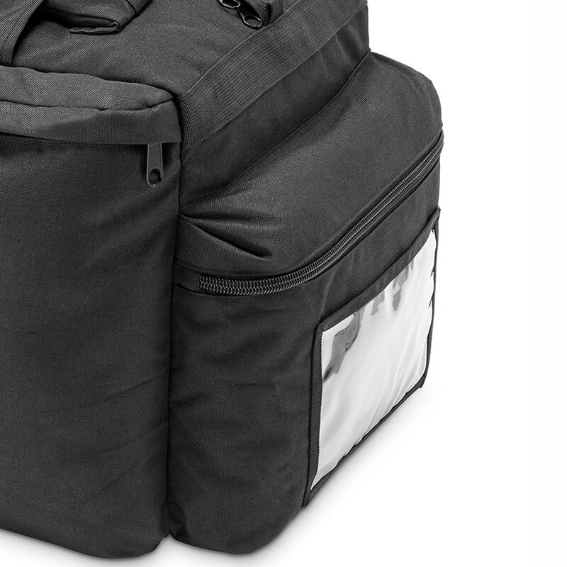Borsone da viaggio - zaino - 100 litri - con 6 scomparti - Nero 3/5