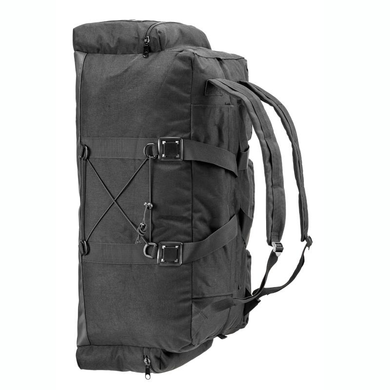 Borsone da viaggio - zaino - 100 litri - con 6 scomparti - Nero 4/5
