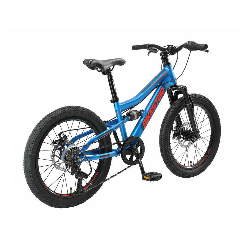 VTT 24" vélo enfant 9 ans, tout suspendu, 21 vitesses, frein à disque