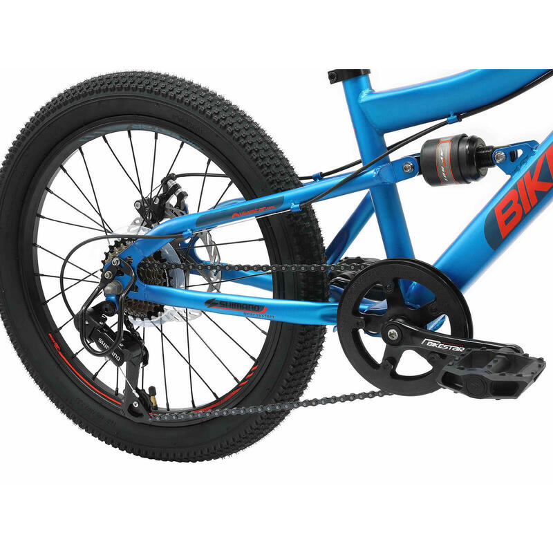 VTT 24" vélo enfant 9 ans, tout suspendu, 21 vitesses, frein à disque