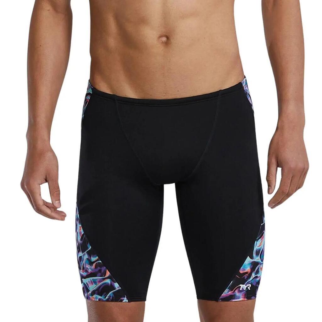 TYR Energia Durafast Elite Blade Splice Swim Jammer - Black/Multi