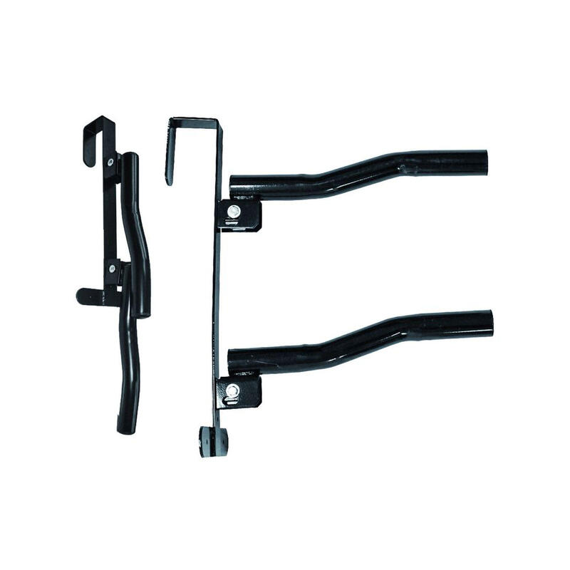 Porte-selle de clôture à 2 bras et barres rabattables