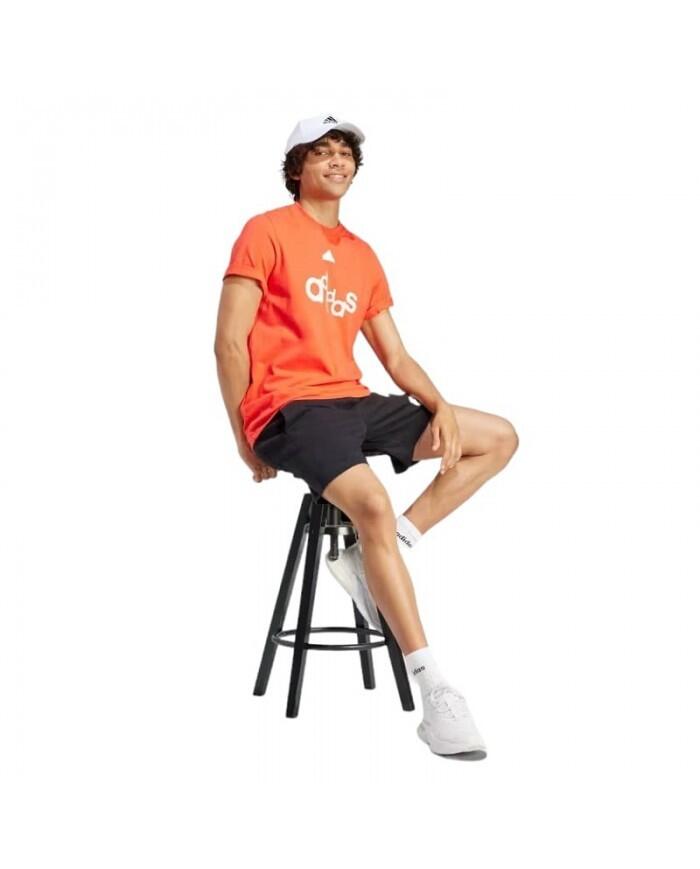 Pantaloncino uomo adidas graphic print - nero 2/5