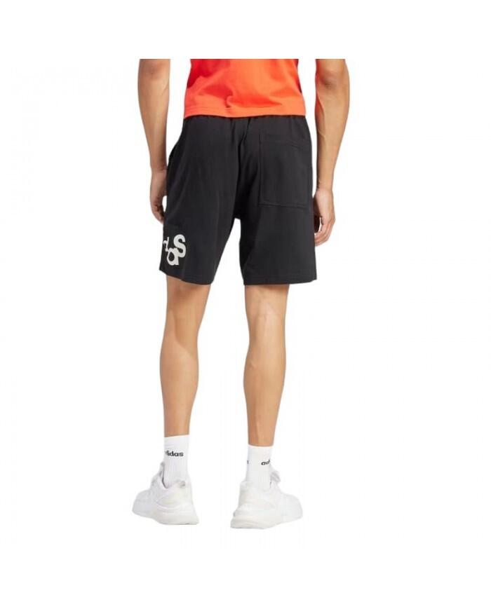 Pantaloncino uomo adidas graphic print - nero 3/5