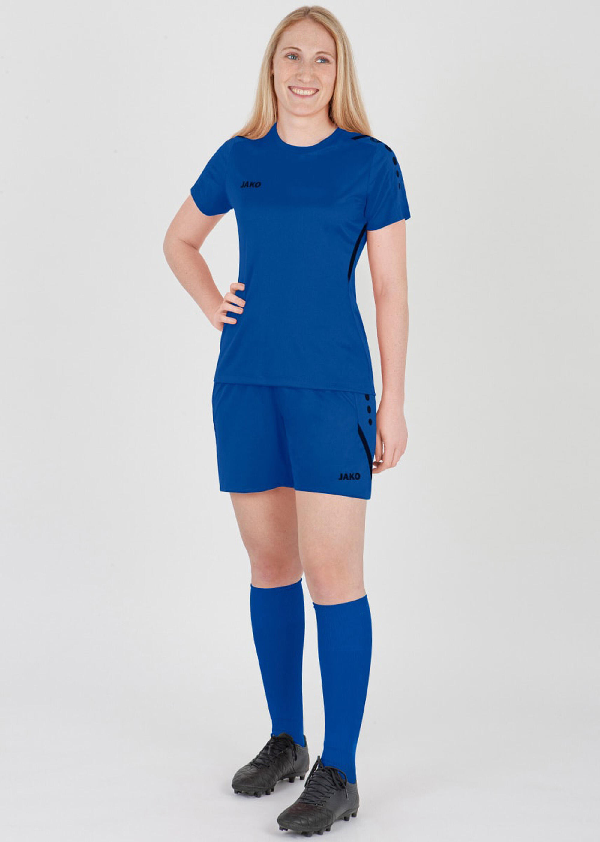 Short Challenge femmes polyester coupe regular court bleu 3/7