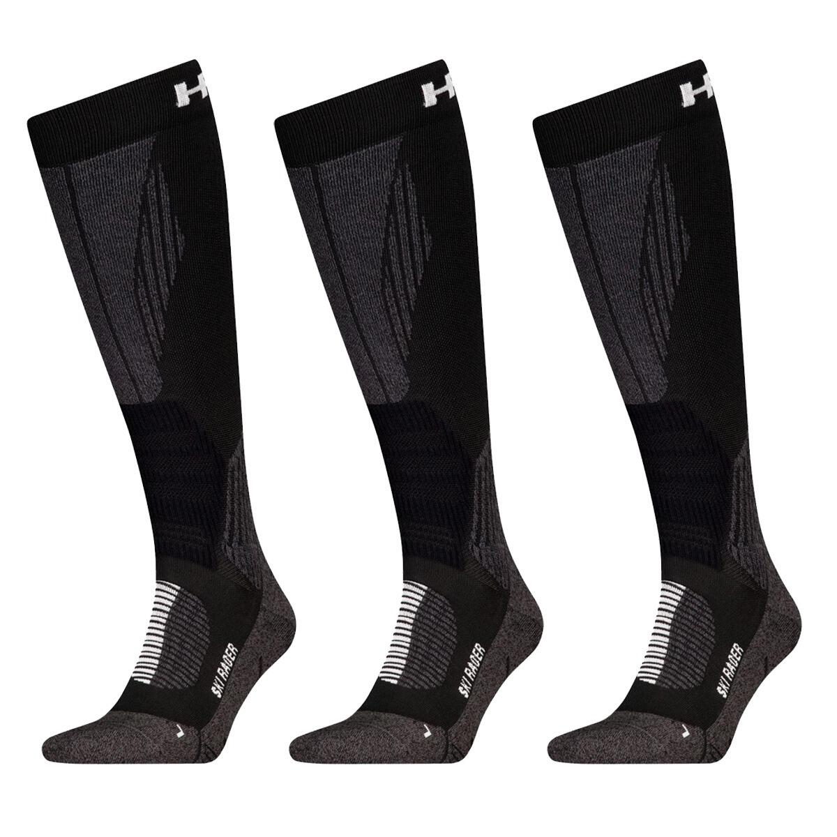HEAD HEAD Skisokken Racer Kneehigh 3-pack Zwart
