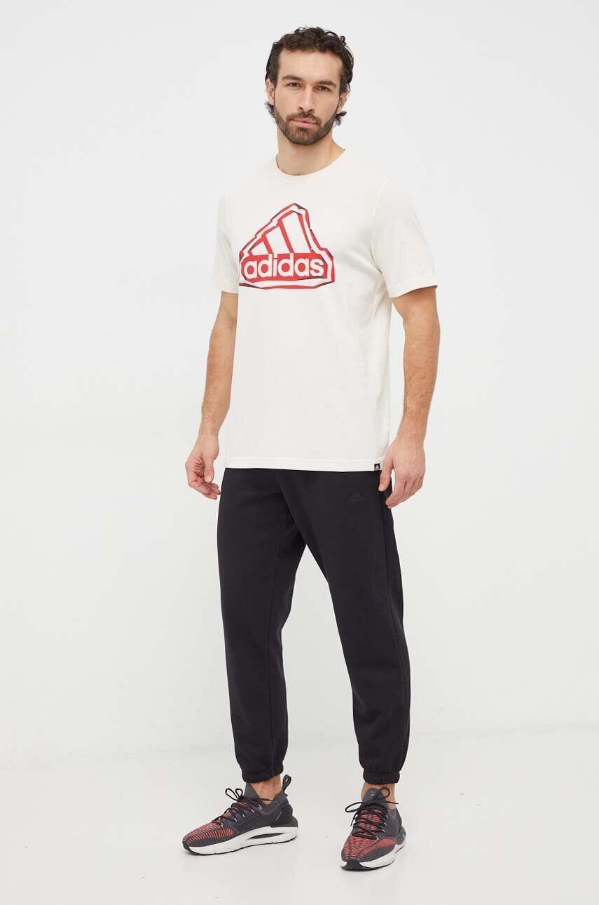 T-shirt uomo adidas logo - beige 2/2