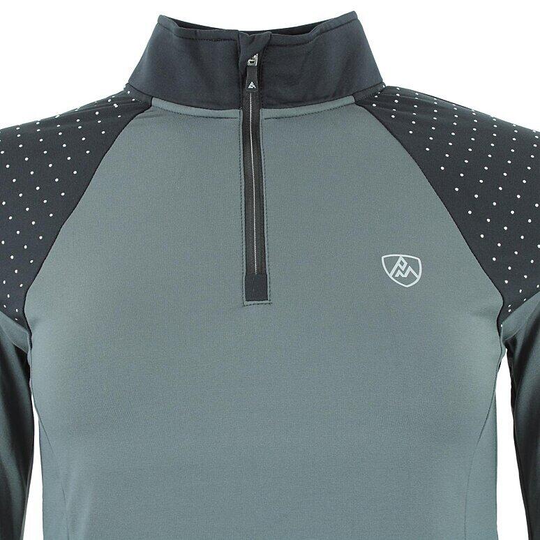 T-shirt 1ere peau avec zip femme Peak Mountain 4/4