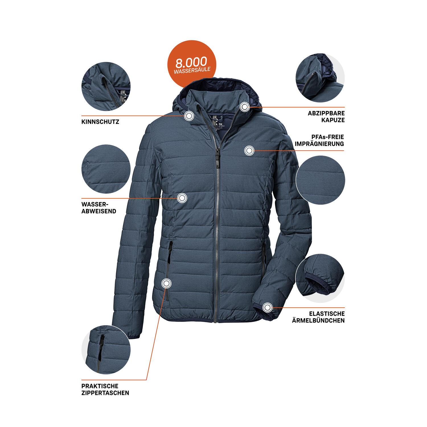 Damen Steppjacke GW 67 WMN QLTD JCKT_Uyaka 6/6