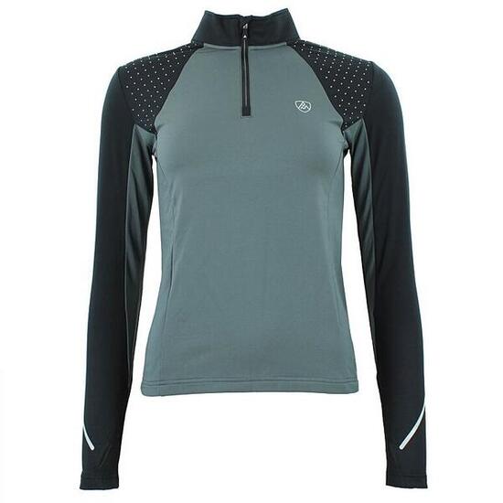 T-shirt con zip da donna Peak Mountain