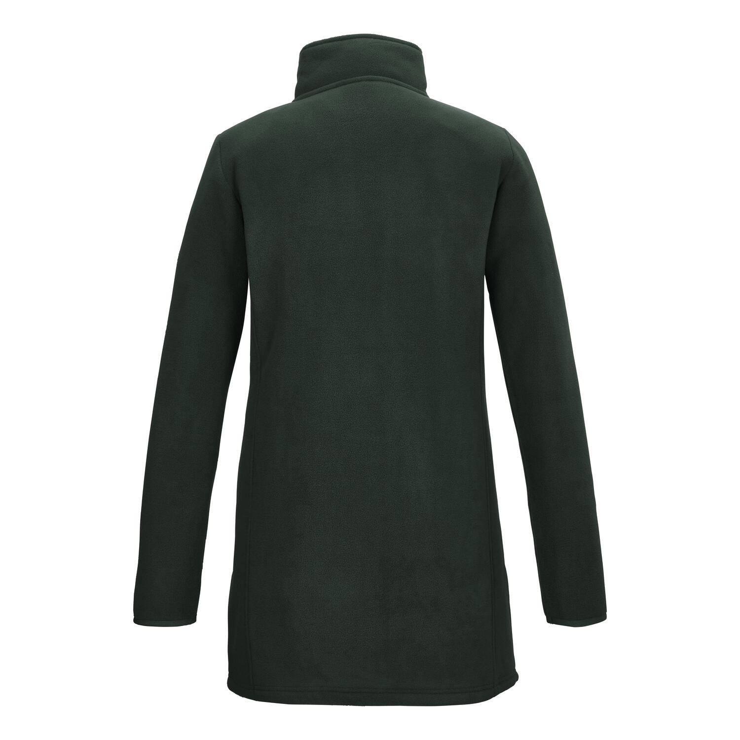 Polaire longue zippée pour femmes Vert foncé 3/3