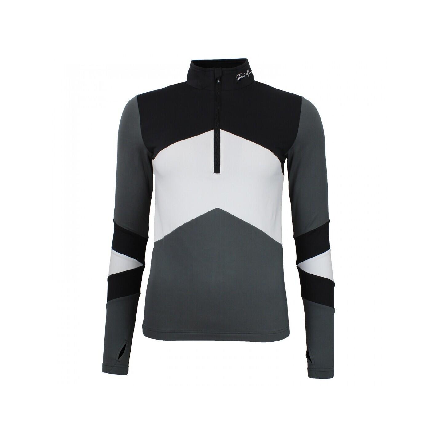 PEAK MOUNTAIN T-shirt con zip da donna Peak Mountain