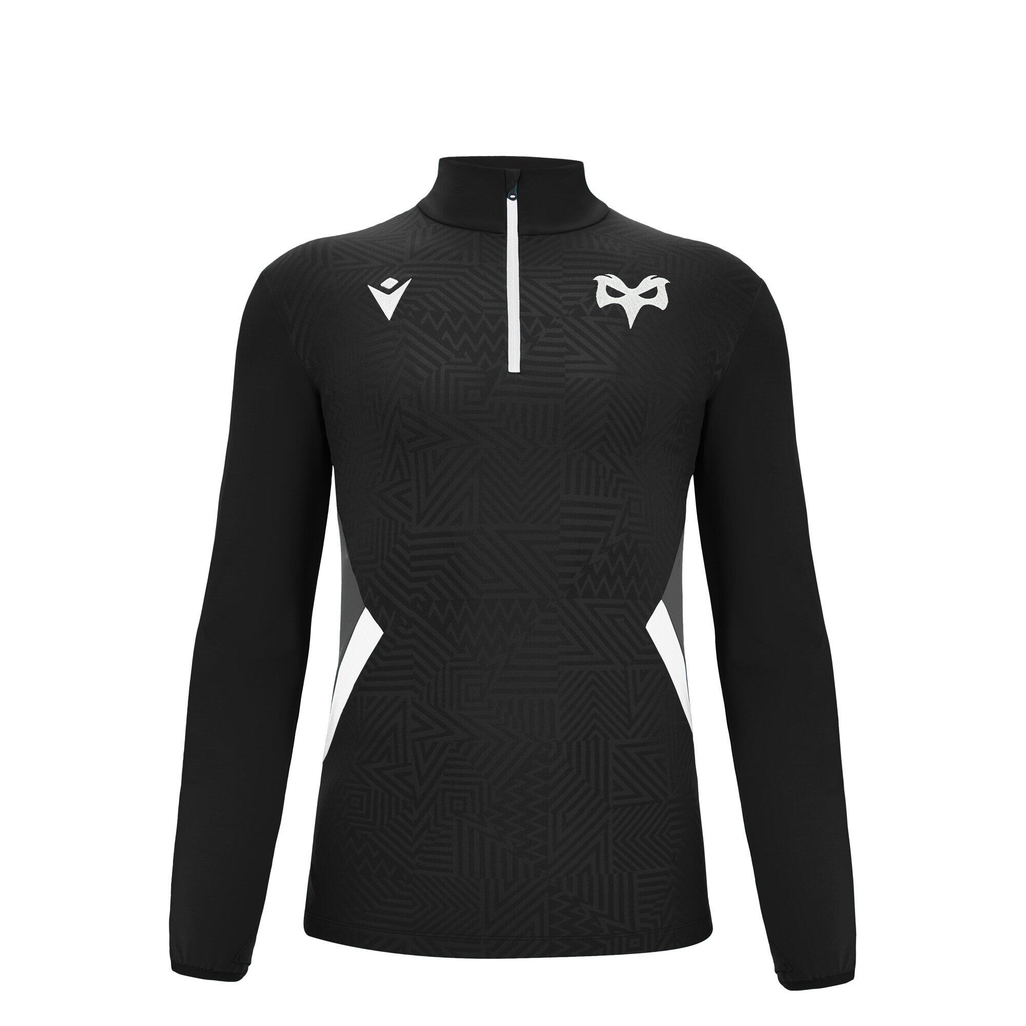 MACRON Ospreys Rugby 2024/25 Kids Training ¼ Zip Top