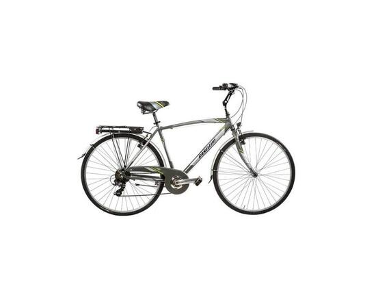 Vélo de ville Canellini EGO Aluminium Homme 21v - Gris/Lime