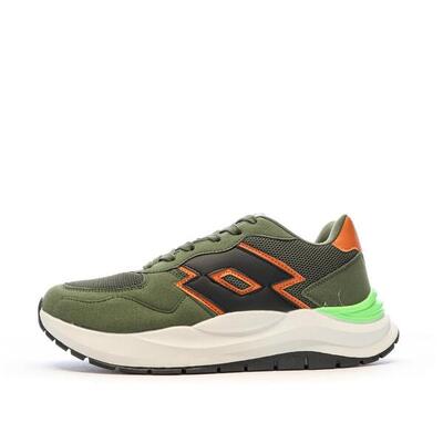 Lotto twenty6 heren sneakers kaki/oranje
