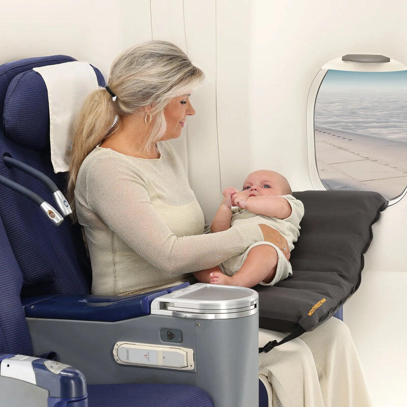 Łóżeczko samolotowe - Poduszka podróżna z materacem Deryan AirTraveller