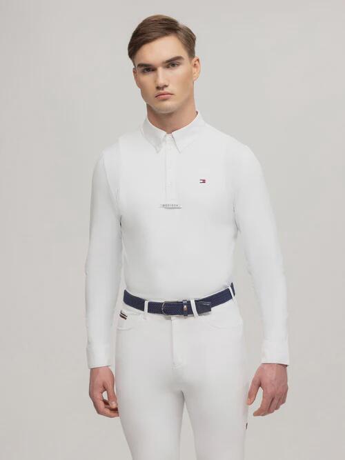 TOMMY HILFIGER EQUESTRIAN Tommy Hilfiger Equestrian Columbus Wedstrijdshirt Heren Wit -