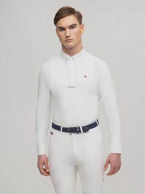 Tommy hilfiger equestrian columbus wedstrijdshirt heren wit -