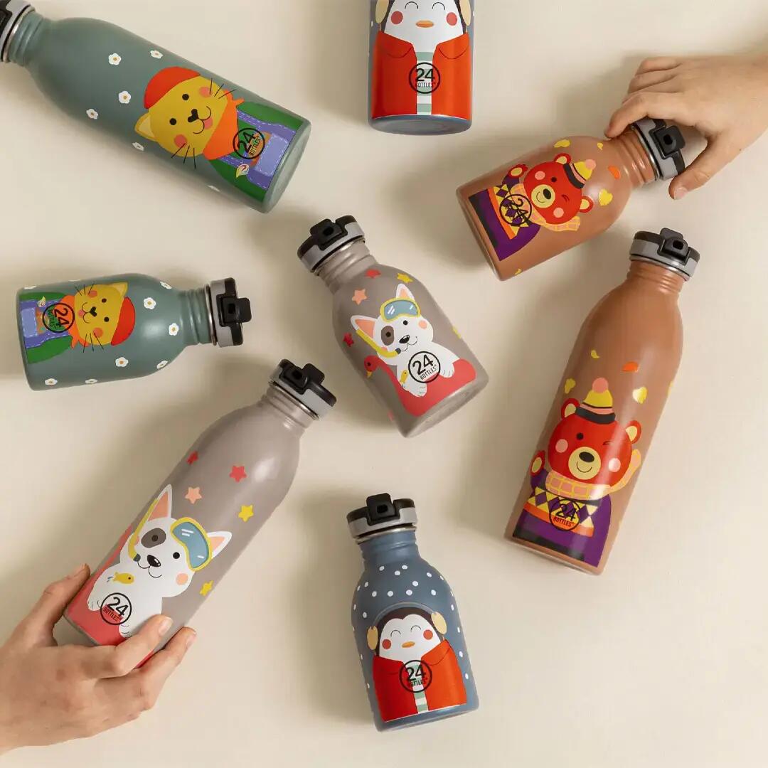 Gourdes 24Bottles Happy Penguin Gourde Enfant 250 ml 2/7