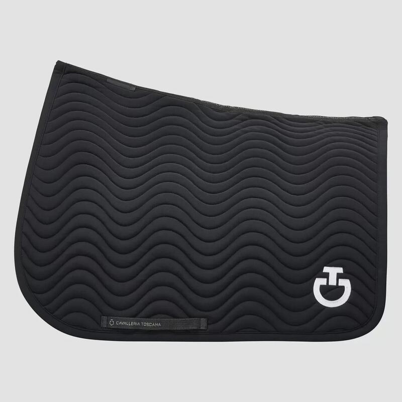 Paardrijden - Unisex -  Black (9999) - -quilted Wave Jersey Saddle Pad