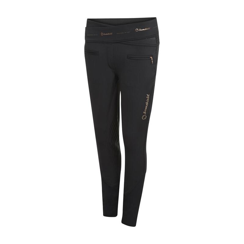 Paardrijden - Unisex -  Black Rose Gold - -breeches Alpha Winter Full Grip