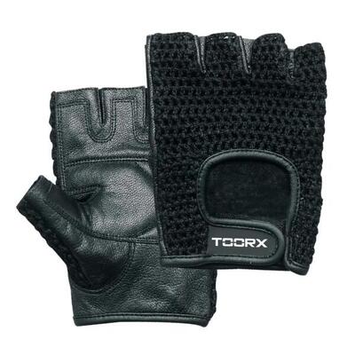 Fitnesshandschoenen - leer - gaas - maat: s