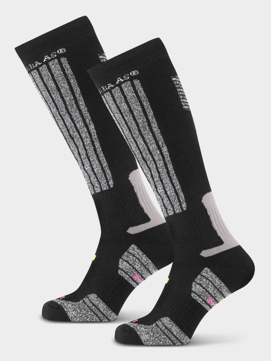 POEDERBAAS Poederbaas Skisokken 2-pack Zwart