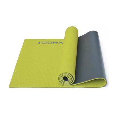 Yogamat - 173 x 60 x 0.6 cm - dual color - groen en antraciet
