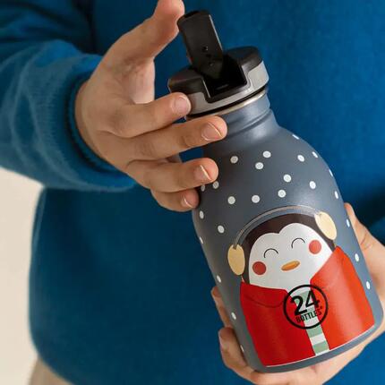 Gourdes 24Bottles Happy Penguin Gourde Enfant 250 ml