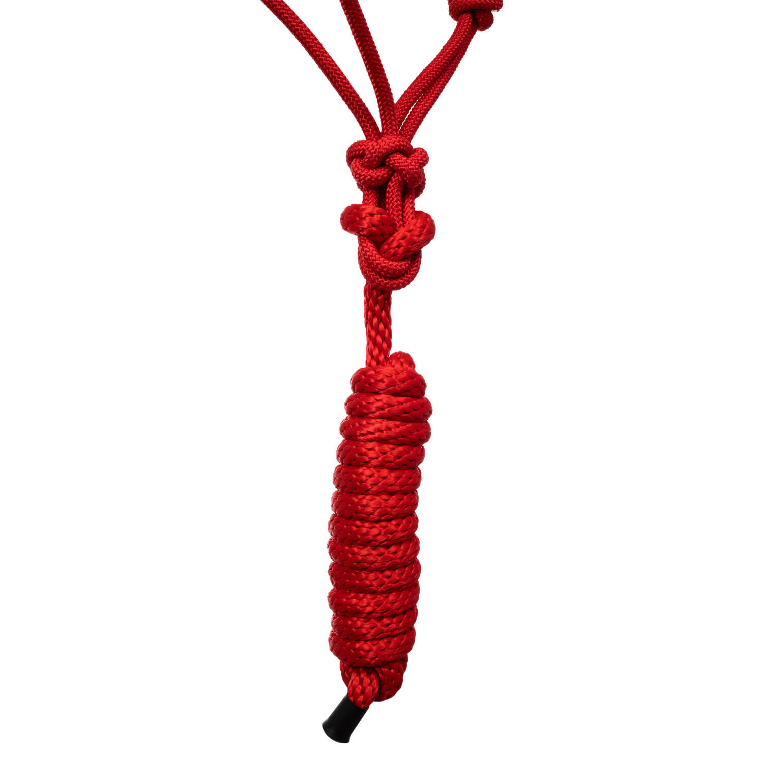 Cabestro de cuerda anudada con decoraciones navajo y cuerda guía 5/5