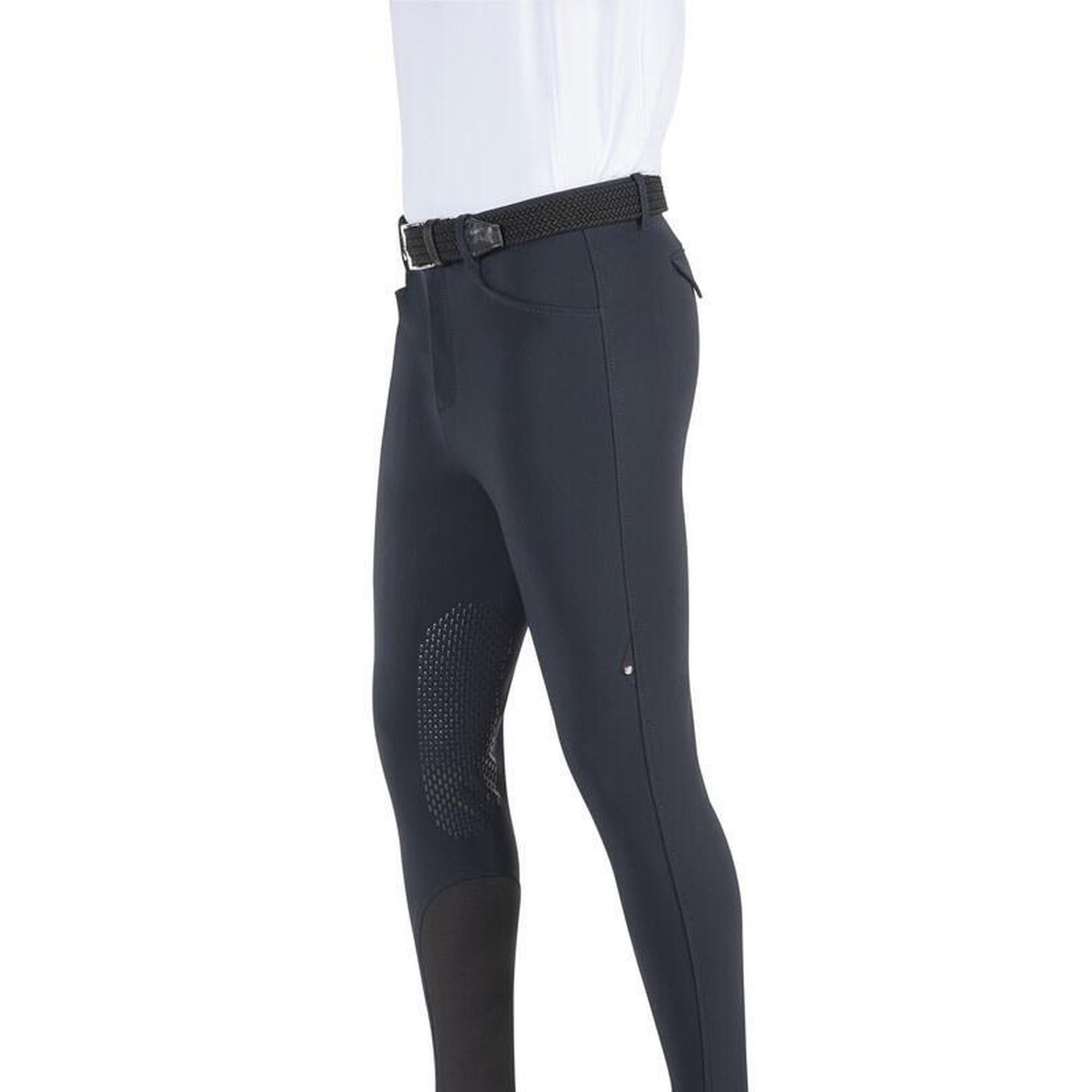 Paardrijden - Unisex -  Blue - -grantk - Men Knee Grip Breeches