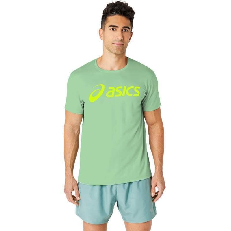 Camiseta Asics Core Celadon Light Fluorescente Amarela 3/5
