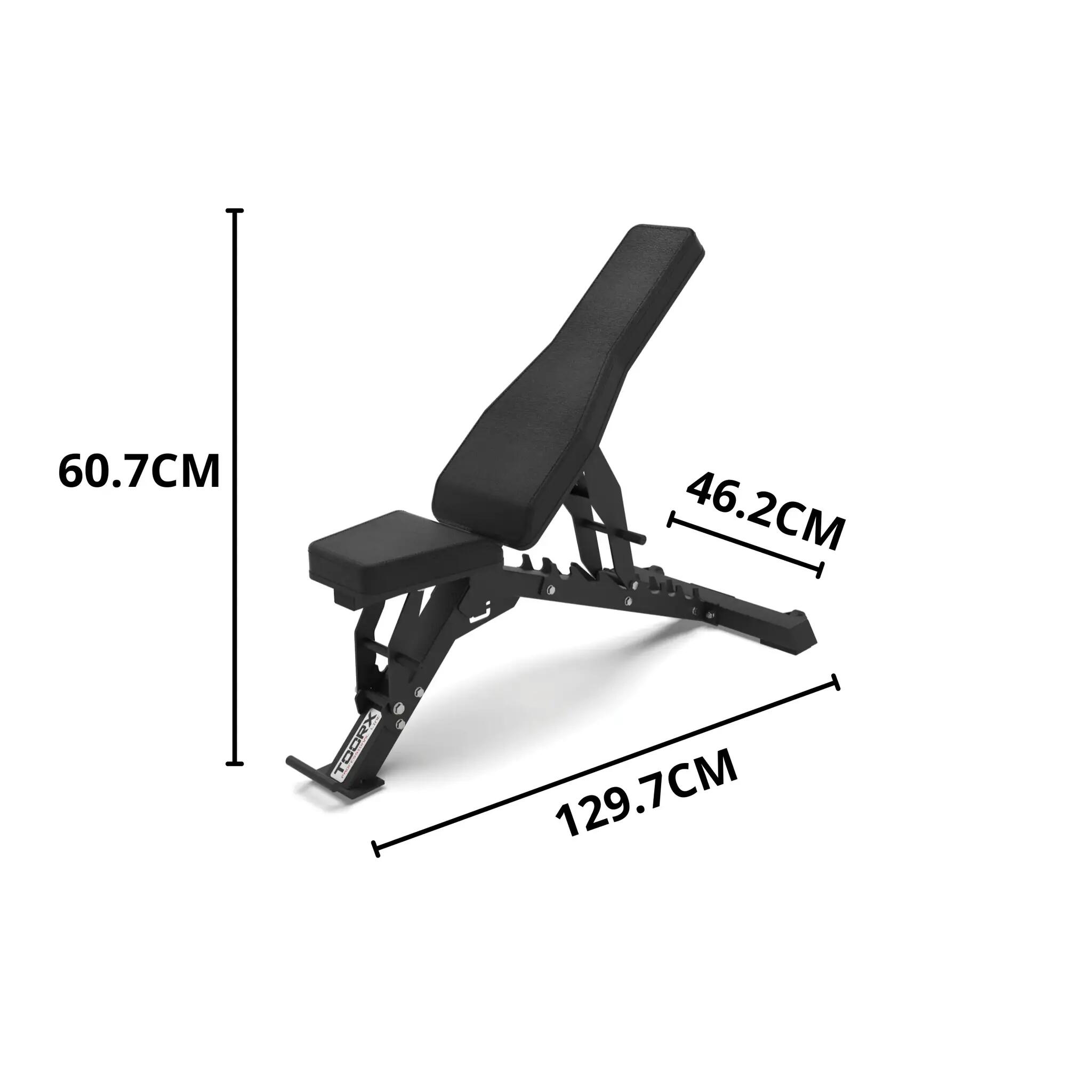 Toorx WBX-400 - Panca Regolabile. Piana, Inclinabile e Declinabile Light Commer 3/5