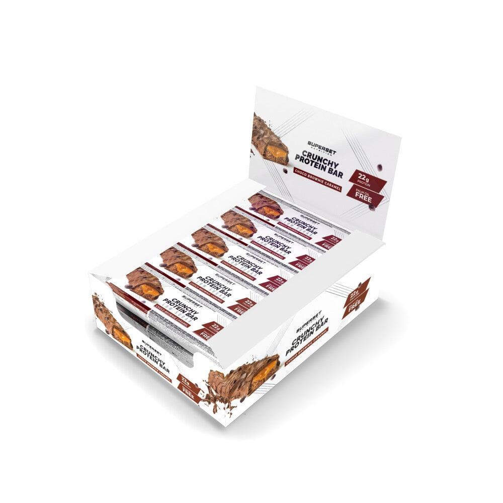 SUPERSET NUTRITION Eiwitrepen - Krokante Eiwitreep (15x64g) - Choco Brownie Karamel