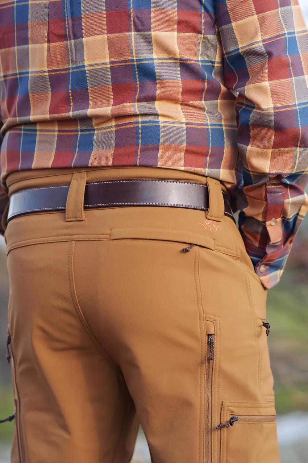 Pantaloni impermeabili barbati Blaser Takle  rubber brown 4/4