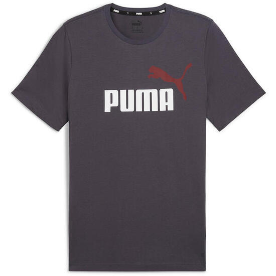 Essentials+ 2 Colour Logo T-Shirt Herren PUMA Oak Branch Beige