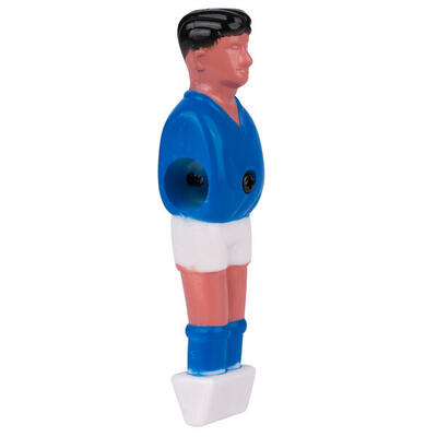 Kickerfigur für 13 mm Stangen Blau-Weiß Einzeln Tischfußball Unisex Blau-Weiß