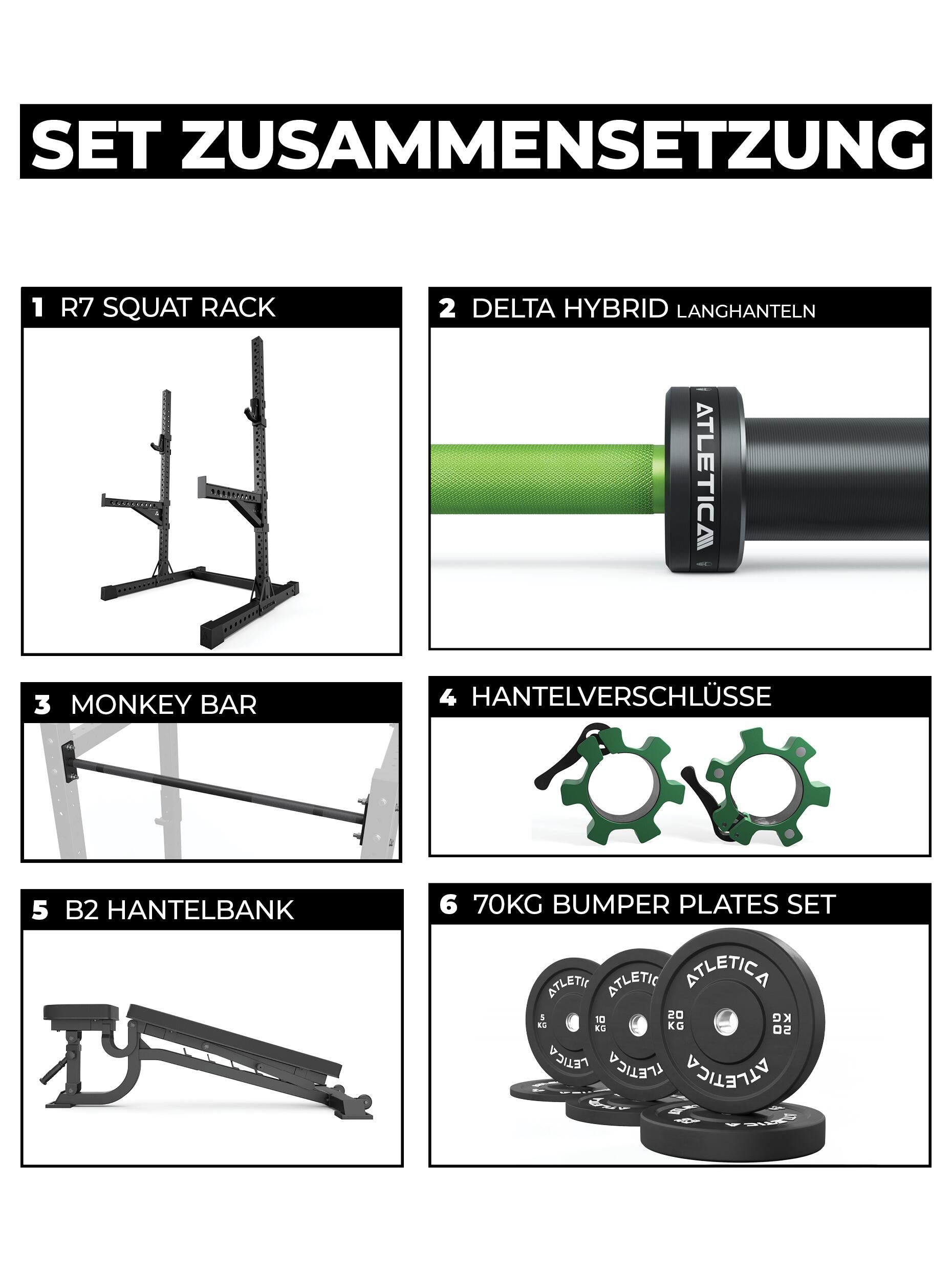 R7 Squat Rack | Storm Set | 223cm 2/7