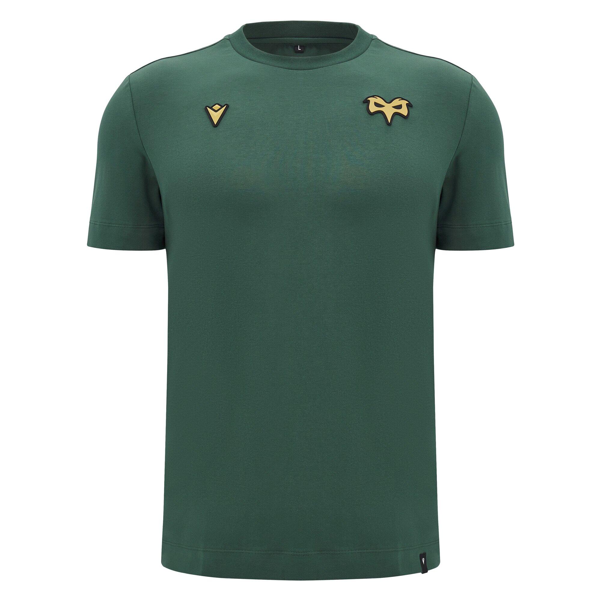 MACRON Ospreys Rugby 2024/25 Adults Athleisure Cotton Travel T-Shirt