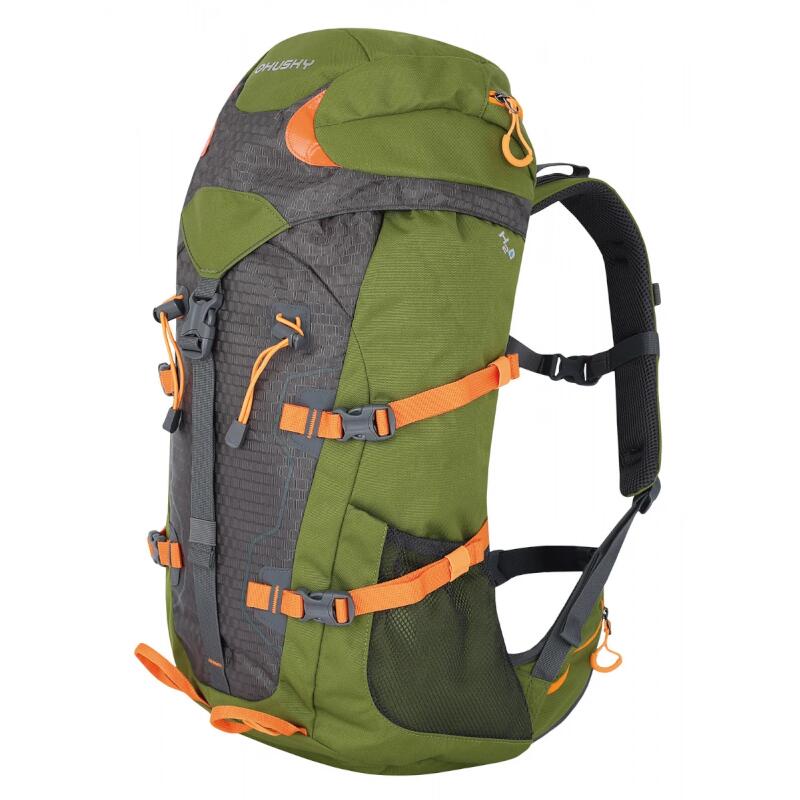 Sac à dos Husky Scape 38 L polyester vert, dos NBS réglable + housse pluie 3/5