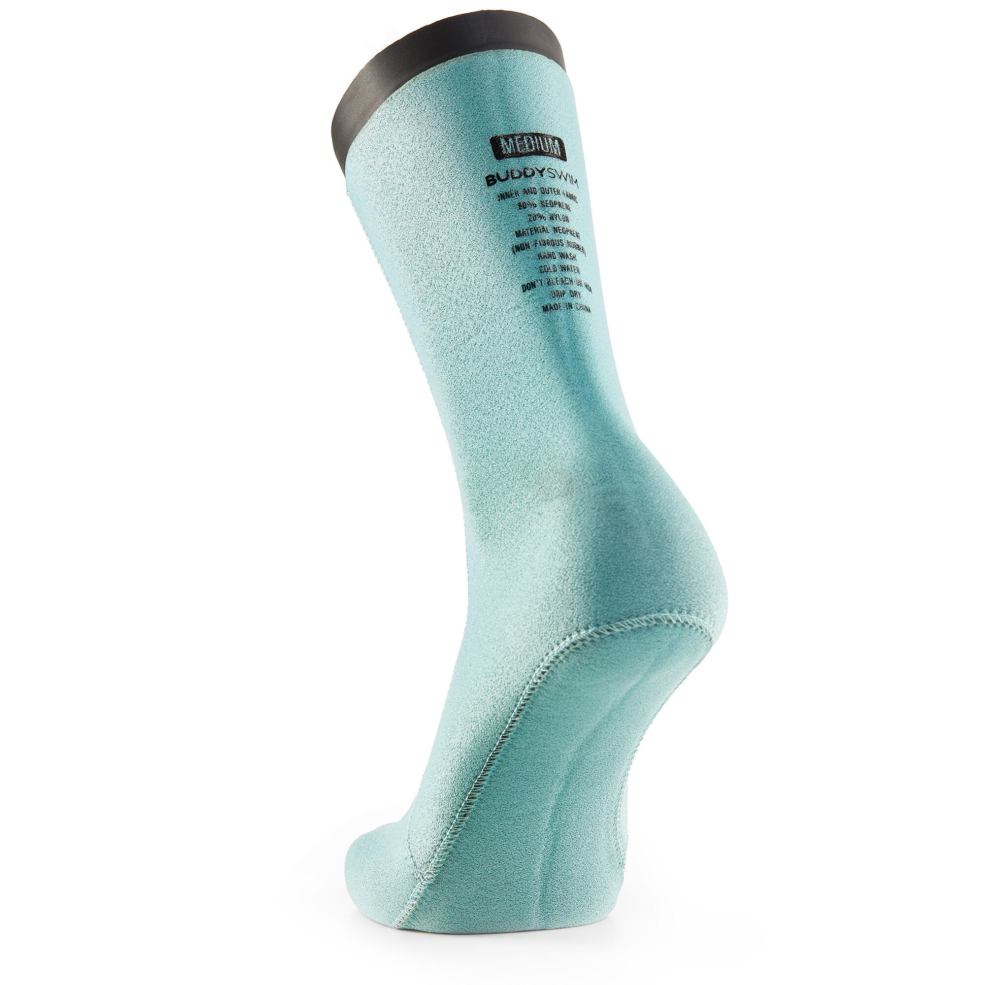 Chaussettes en néoprène 2,5 mm pour la natation en eau libre Buddyswim noir 3/6
